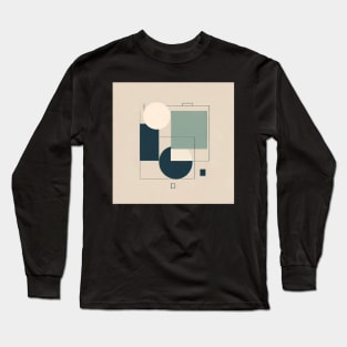 Minimalistic design shapes Long Sleeve T-Shirt